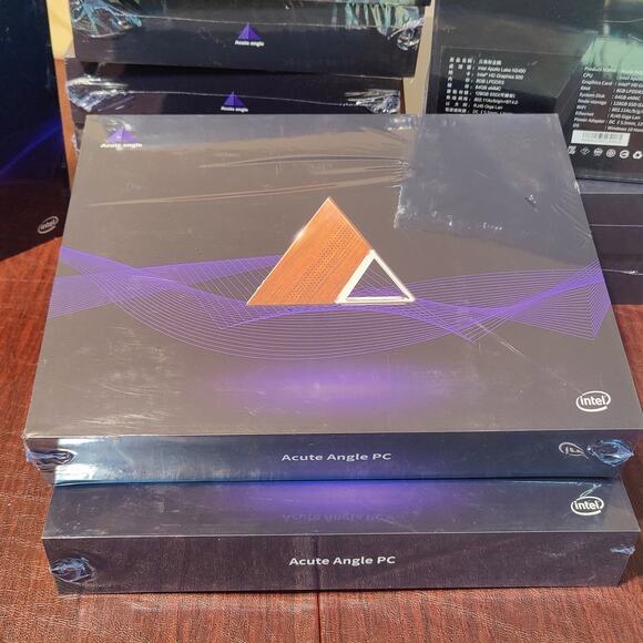 Acute Angle Mini PC 8GB RAM 128 GB SSD Win10 Intel N3450 Computer wood case - Picture 13 of 13